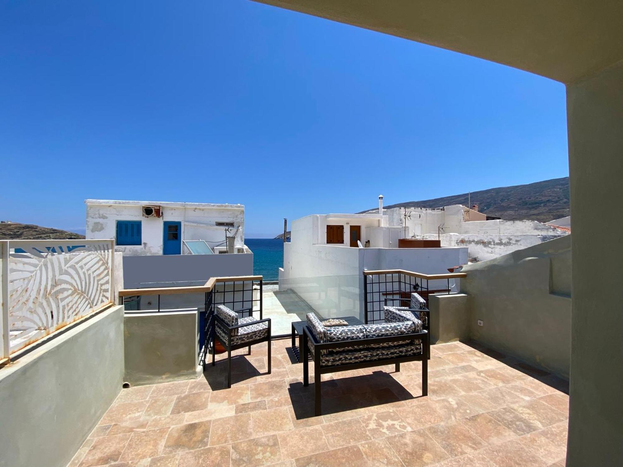 Andros 4 All Seasons Villas & Suites Ormos  ภายนอก รูปภาพ